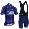 Conjunto Maillot + Culotte Corto con tirantes Fdj Groupama 2023